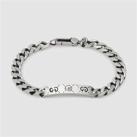 vintage gucci chain bracelet|guccighost chain bracelet in silver.